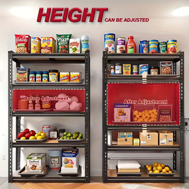 Modern 2pcs Adjustable Home Storage Rack – durable multi-purpose storage, 2pcs Heavy-Duty Metal Shelving Unit 60 72 Inch Hige 60 72 Sections 2000 Lbs, designed for American homes, daily convenience and practical gifting