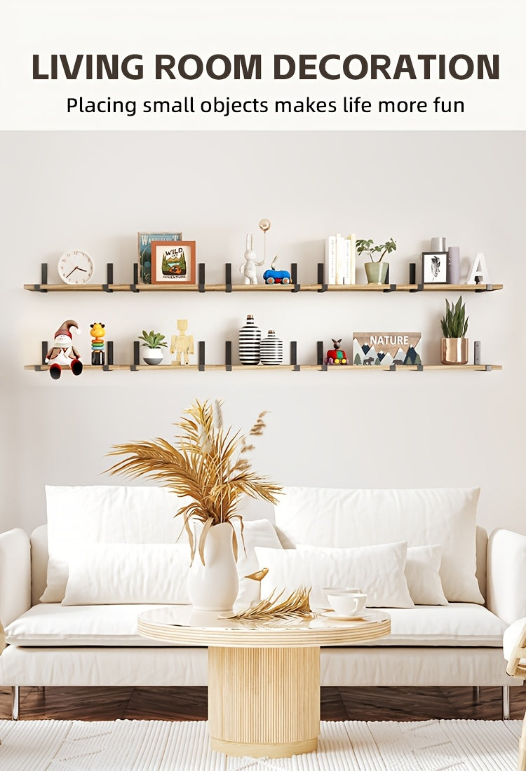 Space-Saving 10pcs Home Storage Organizer – space-saving everyday organization, TOMNK 10pcs Floating Shelves for Wall 15 8 5 9in Wall Shelves for Bedroom, designed for American homes, daily convenience and practical gifting