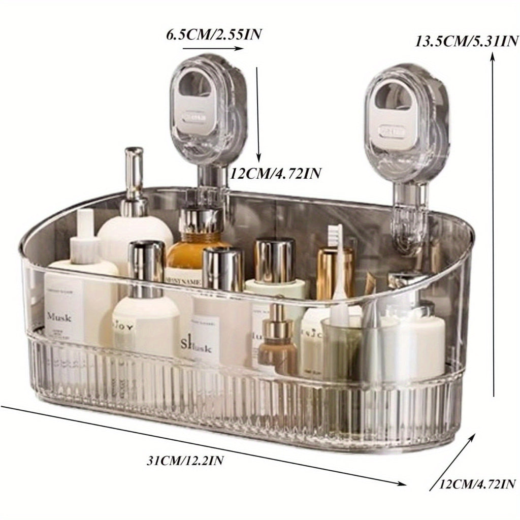 Compact Refrigerator Bottle Organizer – easy-access beverage storage, 2 1-Pieces No-Drill Multi-Functional Bathroom Kitchen Suction Cup Storage Boxes Durable Space-Saving Organizers with, designed for American homes, daily convenience and practical g