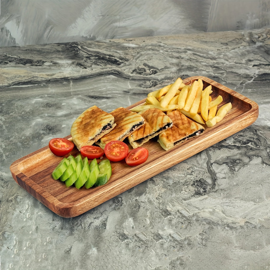 Smart Home Storage Organizer – space-saving everyday organization, 8 4pieces Acacia Wood Charcuterie Boards - 12 8x4 2 Inch Rectangular Serving Trays, designed for American homes, daily convenience and practical gifting