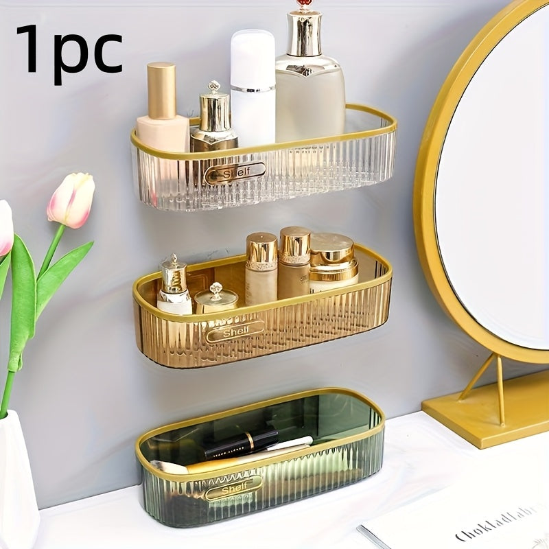 Premium 1pc Home Storage Organizer – space-saving everyday organization, 1pc of Acrylic Shelves for The Bathroom Elegantly Designed for Wall Mounting Ideal for, designed for American homes, daily convenience and practical gifting