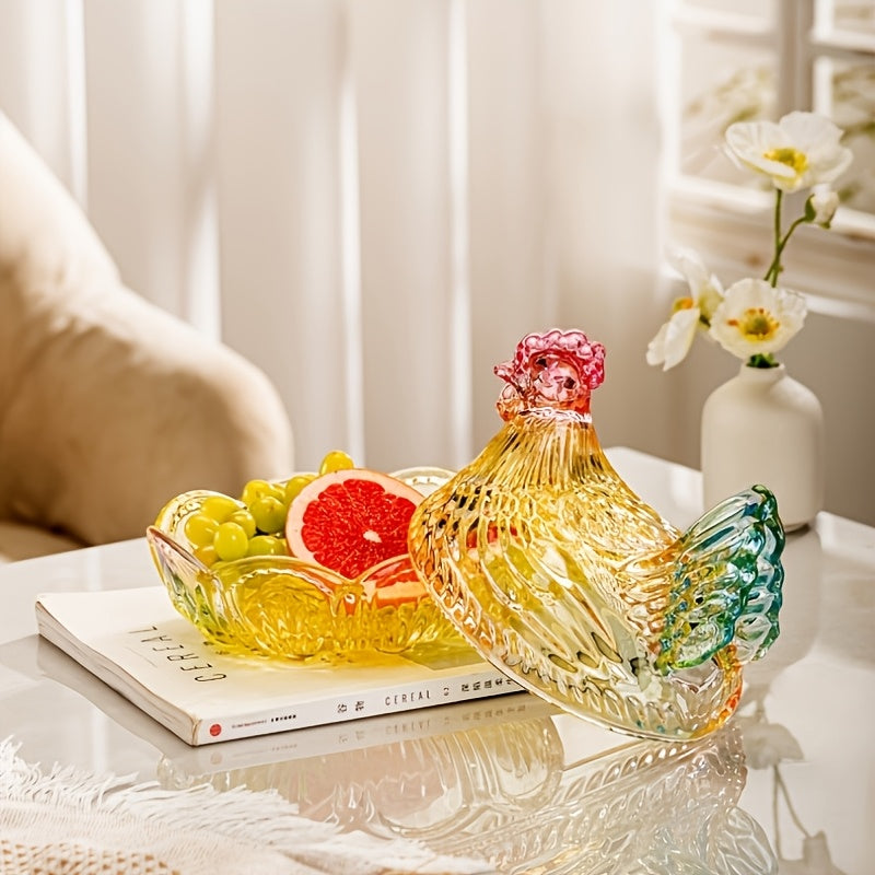 Smart Airtight Storage Jar Set – clear reusable pantry storage, Reusable Chicken-shaped Crystal Glass Storage Jars with LIDS - The Perfect Kitchen And Dining, designed for American homes, daily convenience and practical gifting