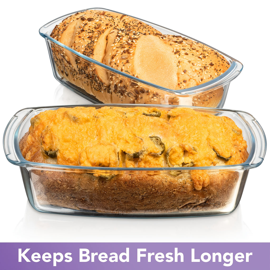 Premium 87oz Kitchen Baking Dish Set – oven-ready cooking and serving, Single Double Pack Bread Baking Pan Large Capacity Glass Baking Dish with Lid 60, designed for American homes, daily convenience and practical gifting