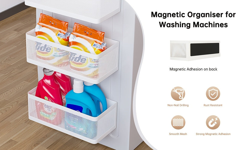 Multi-Purpose 1pc Magnetic Refrigerator Storage Rack – multi-purpose organization, durable space-saving design, designed for American kitchens, pantries, apartments, home organization, daily use and practical gifting