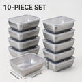 Easy-Access 10pcs Refrigerator Storage Organizer – easy-access fridge organization, 10pcs- Household Food Grade Fresh- Keeping Box Stainless Steel Fruit Box Bento Box Refrigerator, designed for American homes, daily convenience and practical gifting