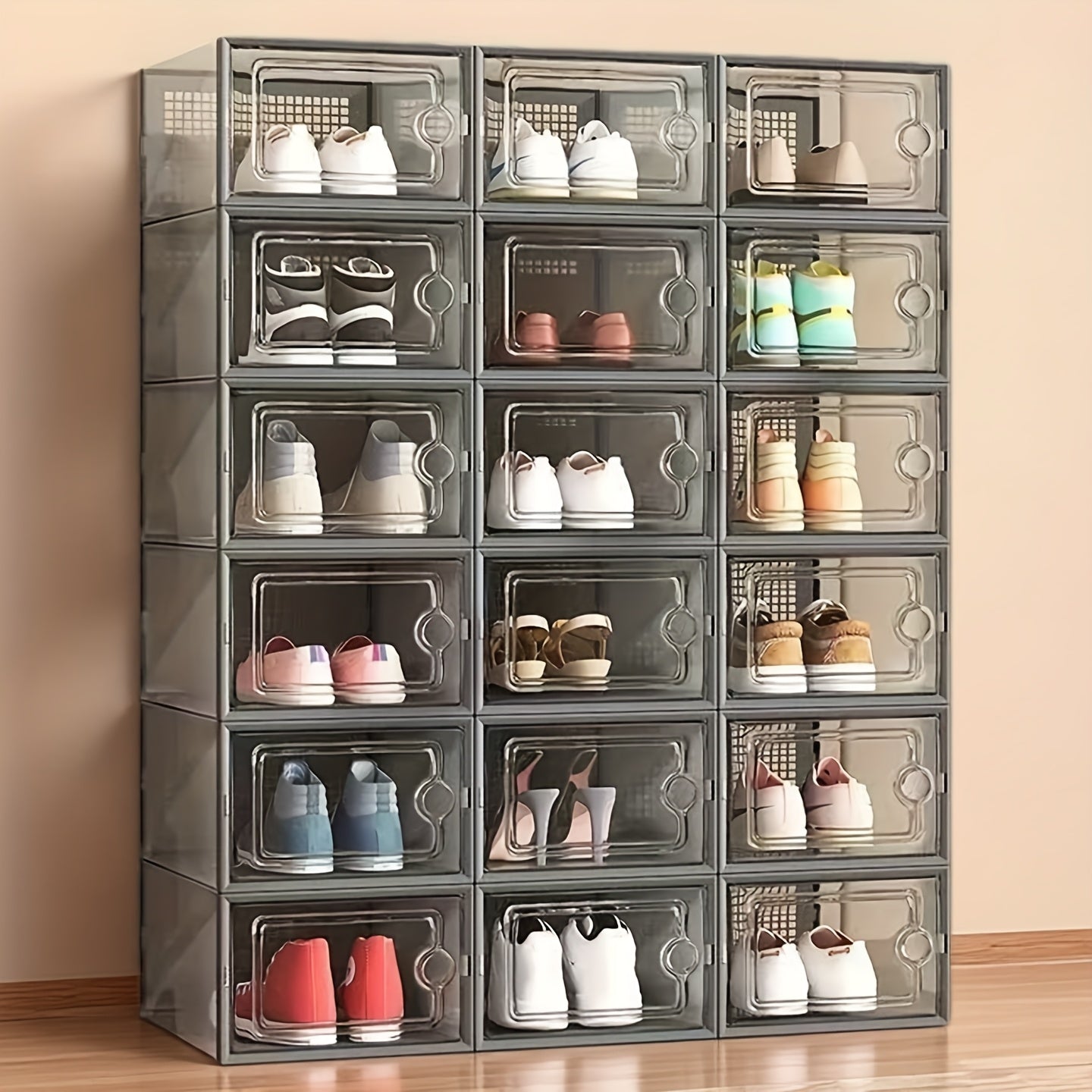 Storage Rack – Space-Saving 6/12/24pcs Adjustable Kitchen Storage Rack – multi-purpose organizati