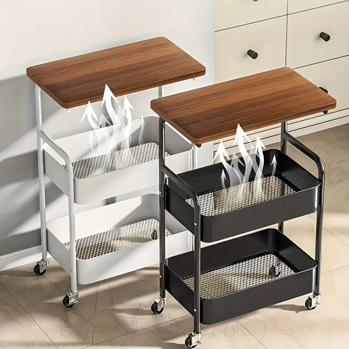 3-Tier Rolling Kitchen Storage Cart – view 2