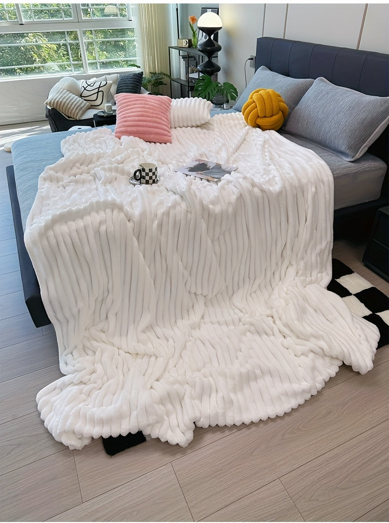 Space-Saving Cozy Home Textile Accent – comfortable everyday home styling, Ultra-Soft Thick Fleece Blanket Multi-Color 3D Faux Rabbit Fur Double-Sided Ideal for All Seasons, designed for American homes, daily convenience and practical gifting