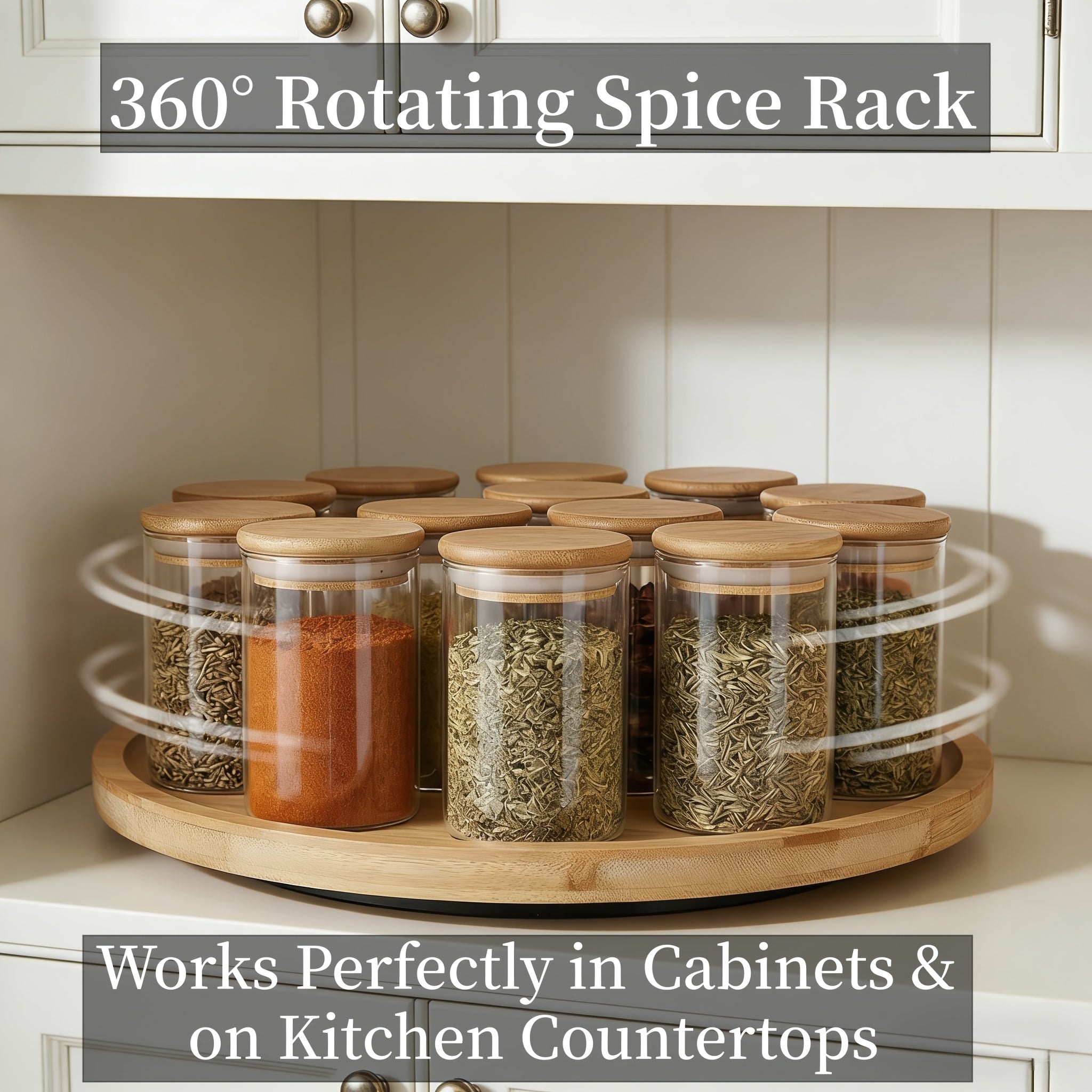 Kitchen Storage Organizer – Lazy Susan Spice Rack Lazy Susan Organizer Perfume Organizer Lazy Susan Turntable Kitchen Cabinet Organizer Pantry Organizers And Storage Spice Rack Organizer for