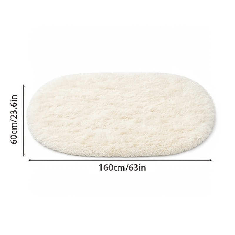Area Rug – comfortable decorative floor coverage, Soft Oval Sofa Bedside Rug Available In A V