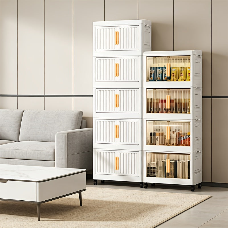 Compact Decorative Home Lighting – warm functional room lighting, 3 4 5 Layer Extra-Thick Large-Capacity Multi-Layer Plastic Folding Storage Cabinet Light Classic Style, designed for American homes, daily convenience and practical gifting