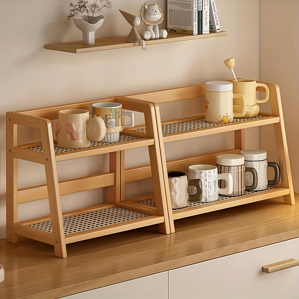 Premium 1/2pcs Adjustable Kitchen Storage Rack – multi-purpose organization, durable space-saving design, designed for American kitchens, pantries, apartments, home organization, daily use and practical gifting