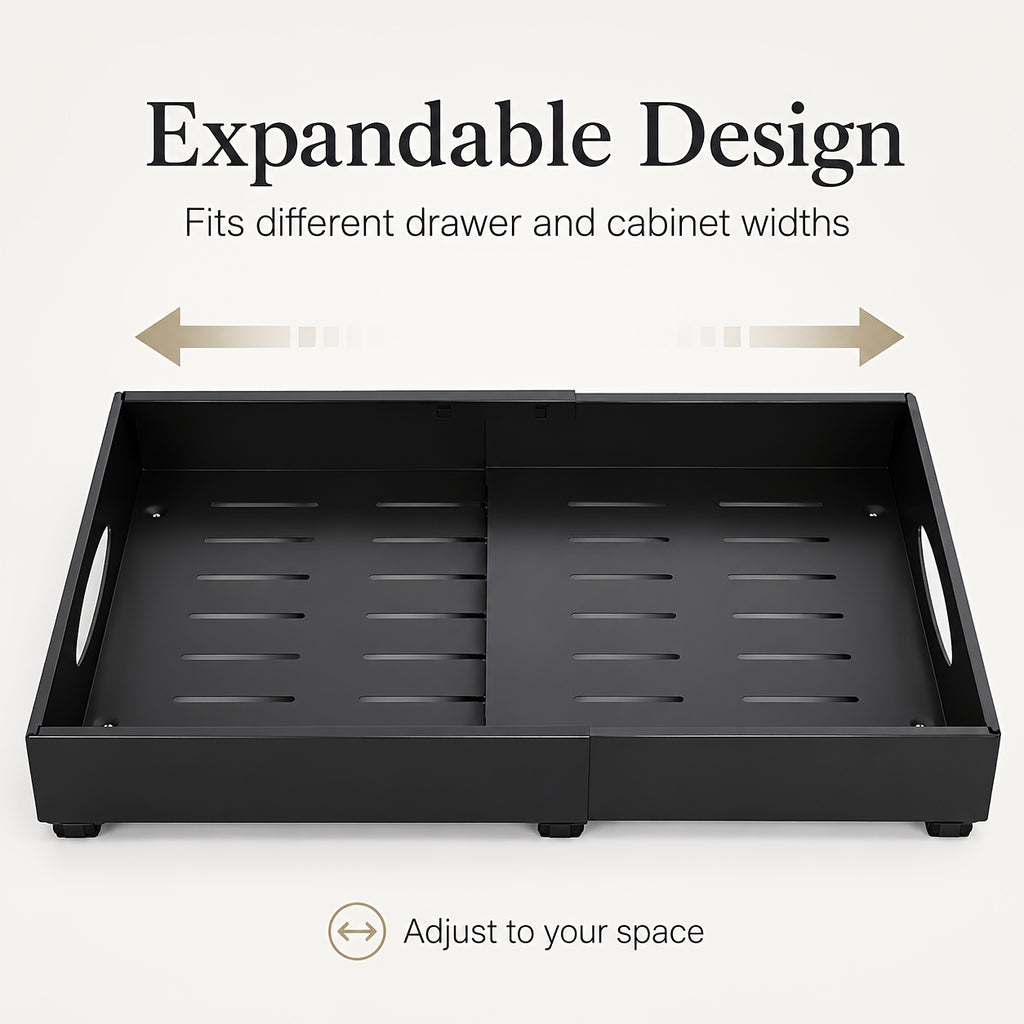 Smart Pull-Out Cabinet Organizer – smooth-access cabinet organization, Multi-Purpose Retractable Drawer Cabinet Under Sink And Cabinet 17 1 to 26 77 Wide, designed for American homes, daily convenience and practical gifting