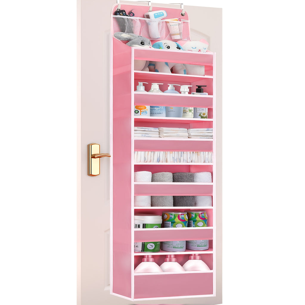 Smart Home Storage Organizer – space-saving everyday organization, Over Door Hanging Organizer No Tilt Closet Organizer for Diaper Shoes Over Door Storage, designed for American homes, daily convenience and practical gifting