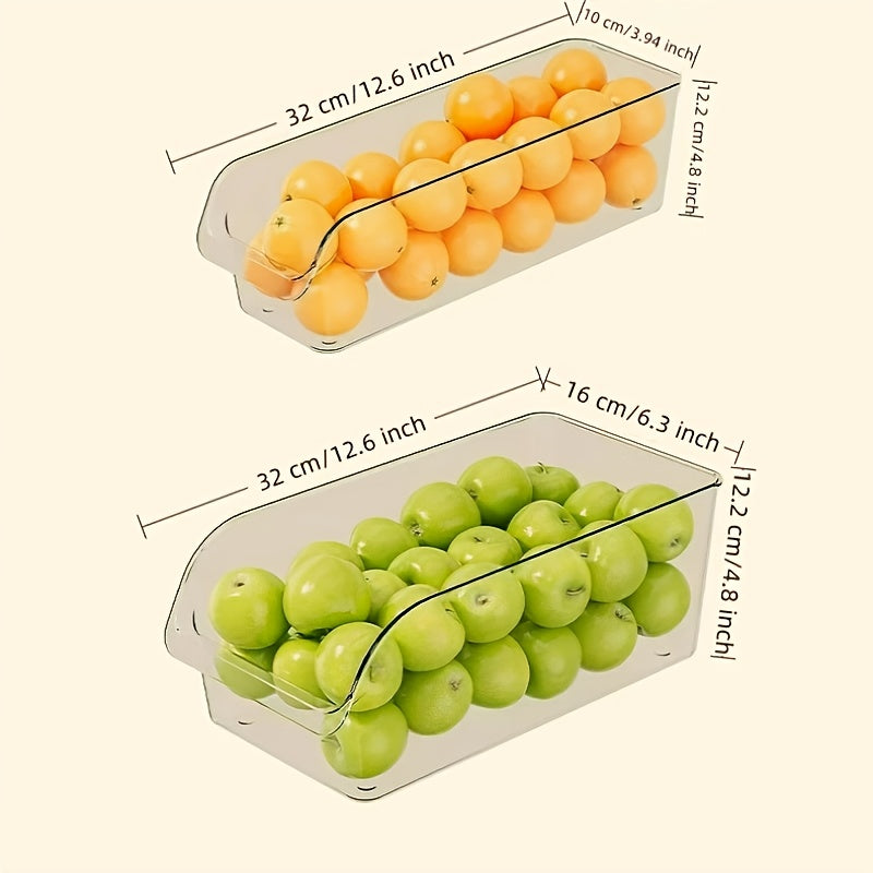 Refrigerator Storage Containers Set, Clear Bins for Produce, Eggs, Deli Meat, Food Savers, for Fridge, Freezer, Pantry, Space-Saving Kitchen Organizer