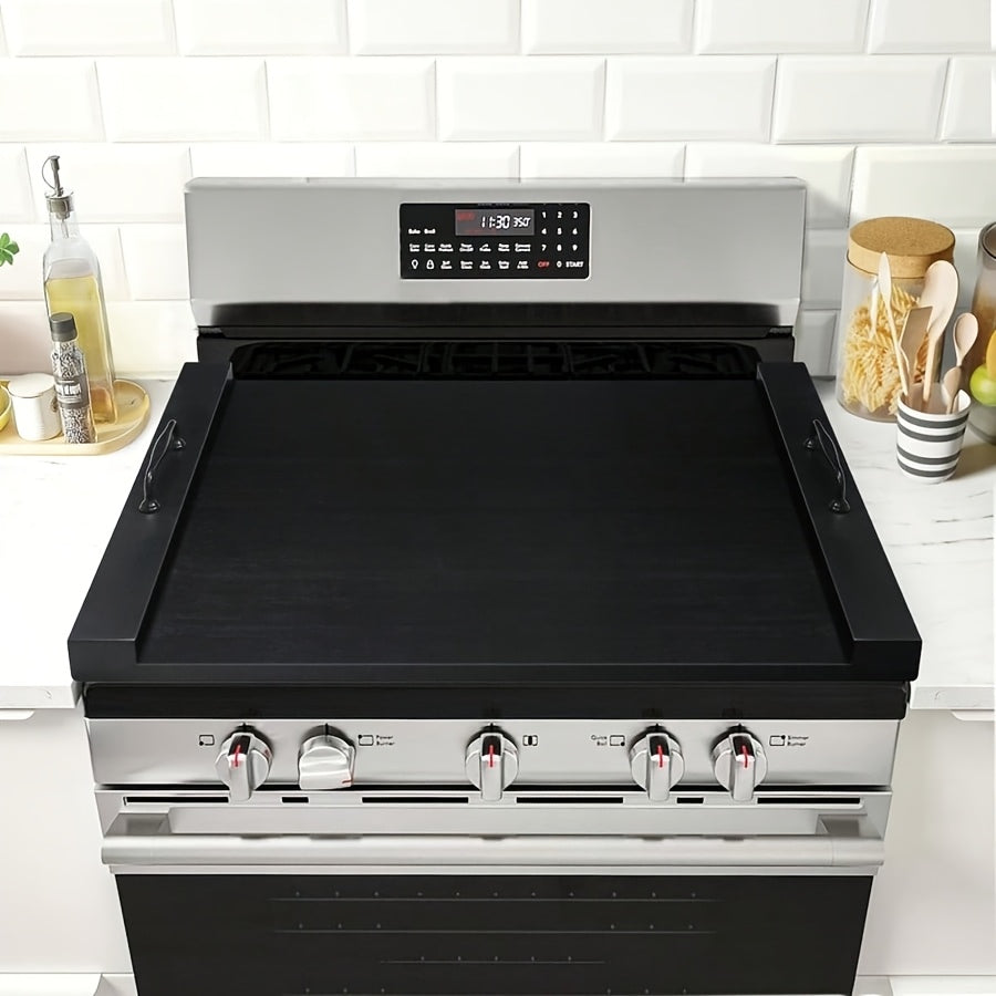 Serving Tray Noodle Board Stove Cover - Acacia Wood Stove Top Cover - Large Wood Cutting Board - Stove Top Covers for Electric Stove - Countertop Saver - Charcuterie Tray - Serving Board - Rustic Kitchen Decor
