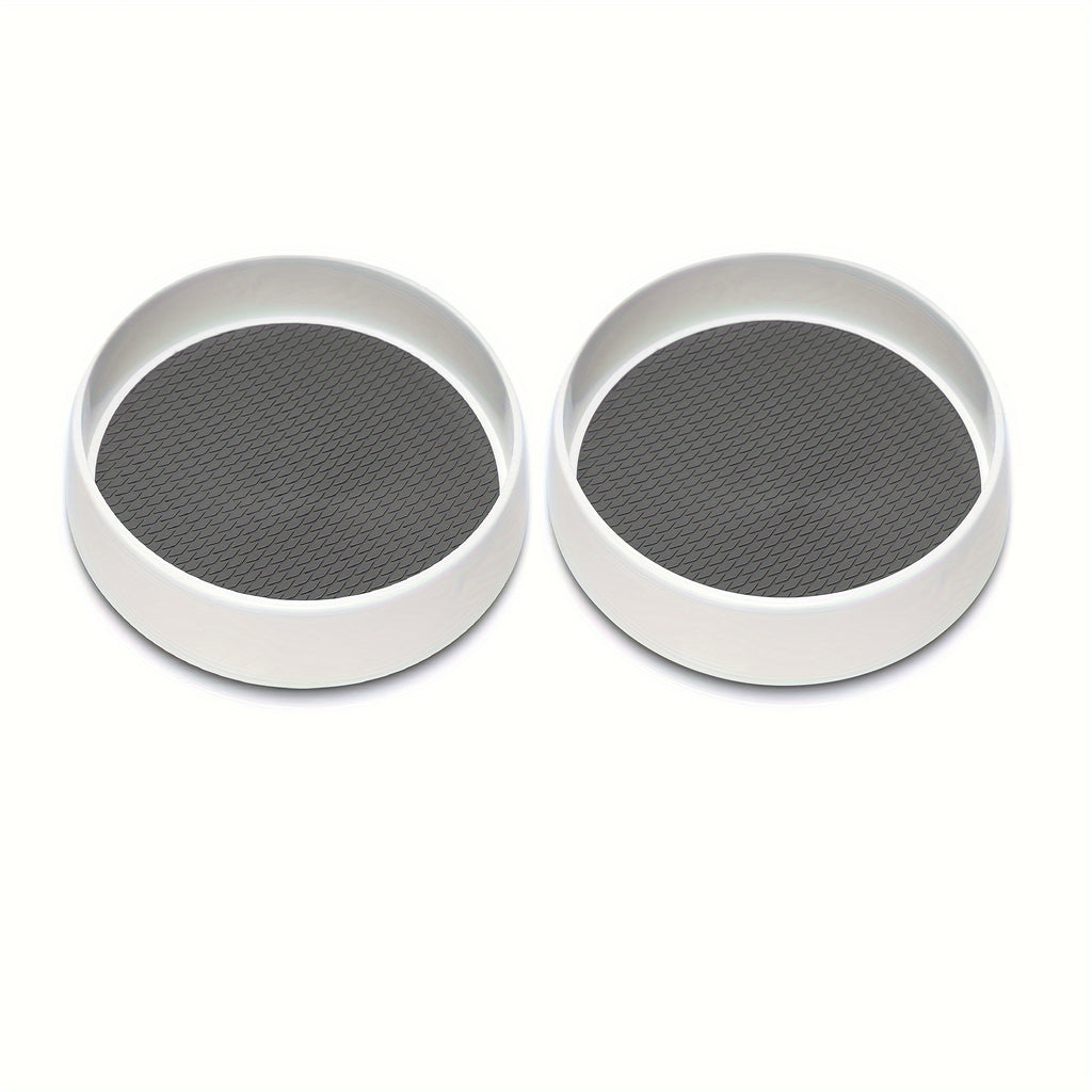 Kitchen Essential – Set of 2, 10 Inch Non-Slip Lazy Susan Organizers - Turntable Rack for Cabinet, Pantry Organization And Storage, Kitchen, Fridge, Bathroom Makeup Vanity Countertop, Under