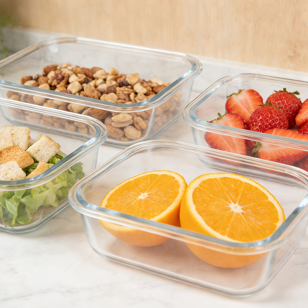 Smart 24pcs Glass Meal Prep Container Set – leak-resistant reusable meal prep, 24pcs 12 Lids 12 Glass Bowl Borosilicate Glass Food Storage Containers with Airtight Lids, designed for American homes, daily convenience and practical gifting