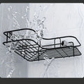 Bathroom Organizer – Anti-Rust Stainless Steel Corner Shower Shelf- Multi-Compartment Wall-Mounted Bathroom Organizer for Shampoo, Toner, and Cosmetics, Space-Saving Design, Durable Black Fi