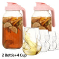 Heavy-Duty 64Oz Mason Jar Set – clear reusable pantry storage, 2-Pack 3-Pack 64Oz Glass Pitcher with Handle for Outdoor Entertaining Leak-Proof Wide Mouth Mason, designed for American homes, daily convenience and practical gifting