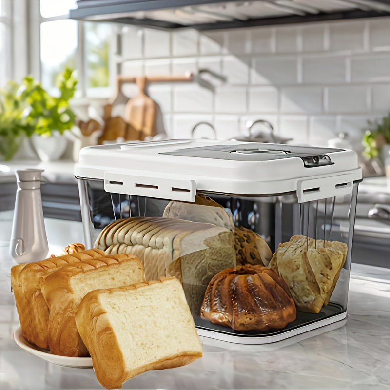 Premium Countertop Bread Storage Box – fresh-bread countertop organization, 2 Sizes Airtight Food Storage Large-Bread Box Bread Boxes for Kitchen Counter, designed for American homes and practical gifting