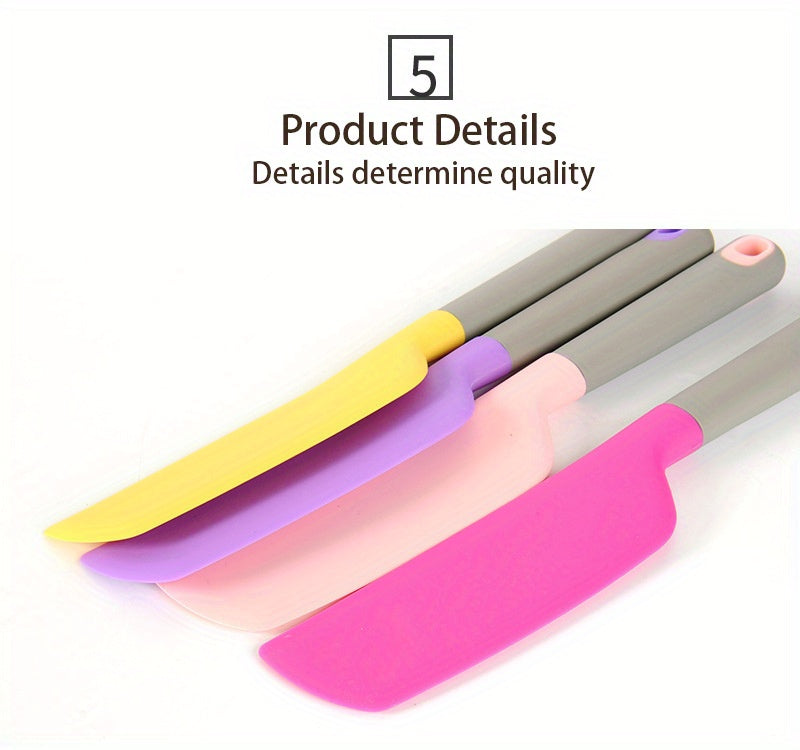 Kitchen Essential – 2pcs Large Silicone Mixing Jam Spatula Cake Cream Heat-Resistant Kitchen Scraper, Kitchen Supplies Kitchen Additions, Christmas Gift, Suitable for Cooking And Baking, Eas