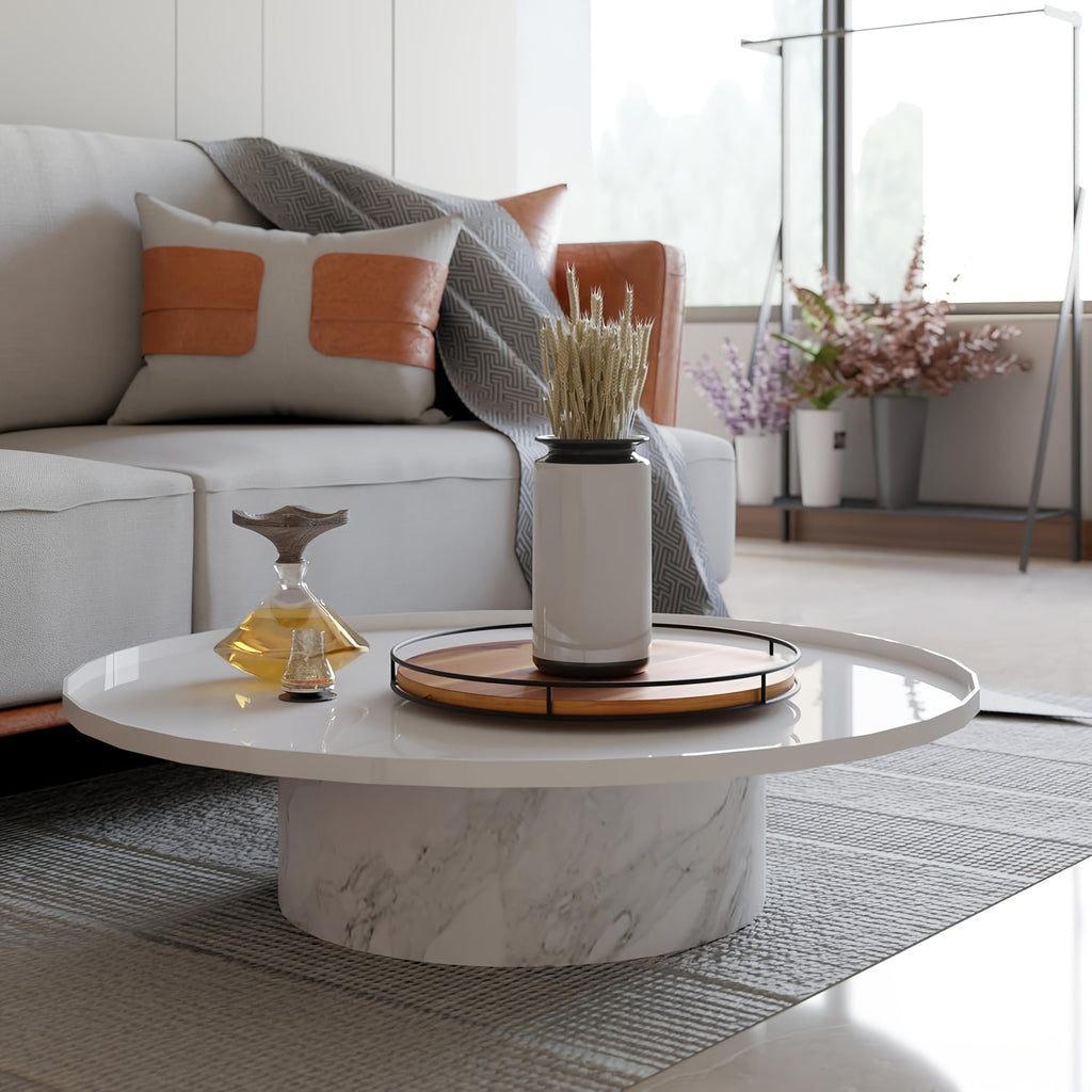 9 Inch Lazy Susan Turntable for Table, Kitchen Rustic Brown Turntable Organizer with Steel Frame, 360 Degree Decorative Lazy Susan for Countertop Cabinet Or Centerpieces