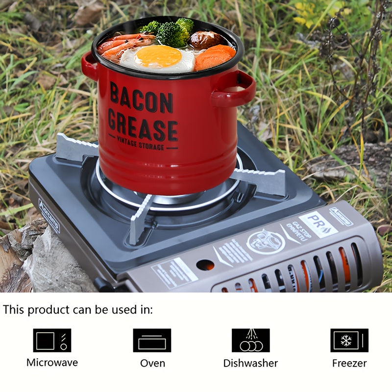 Versatile Reusable Drinkware Set – easy-access beverage storage, Outdoor Travel Kitchenware Enamel Oil Can Set Large-Capacity Condiment Can Oil Bottle Filter Food, designed for American homes, daily convenience and practical gifting