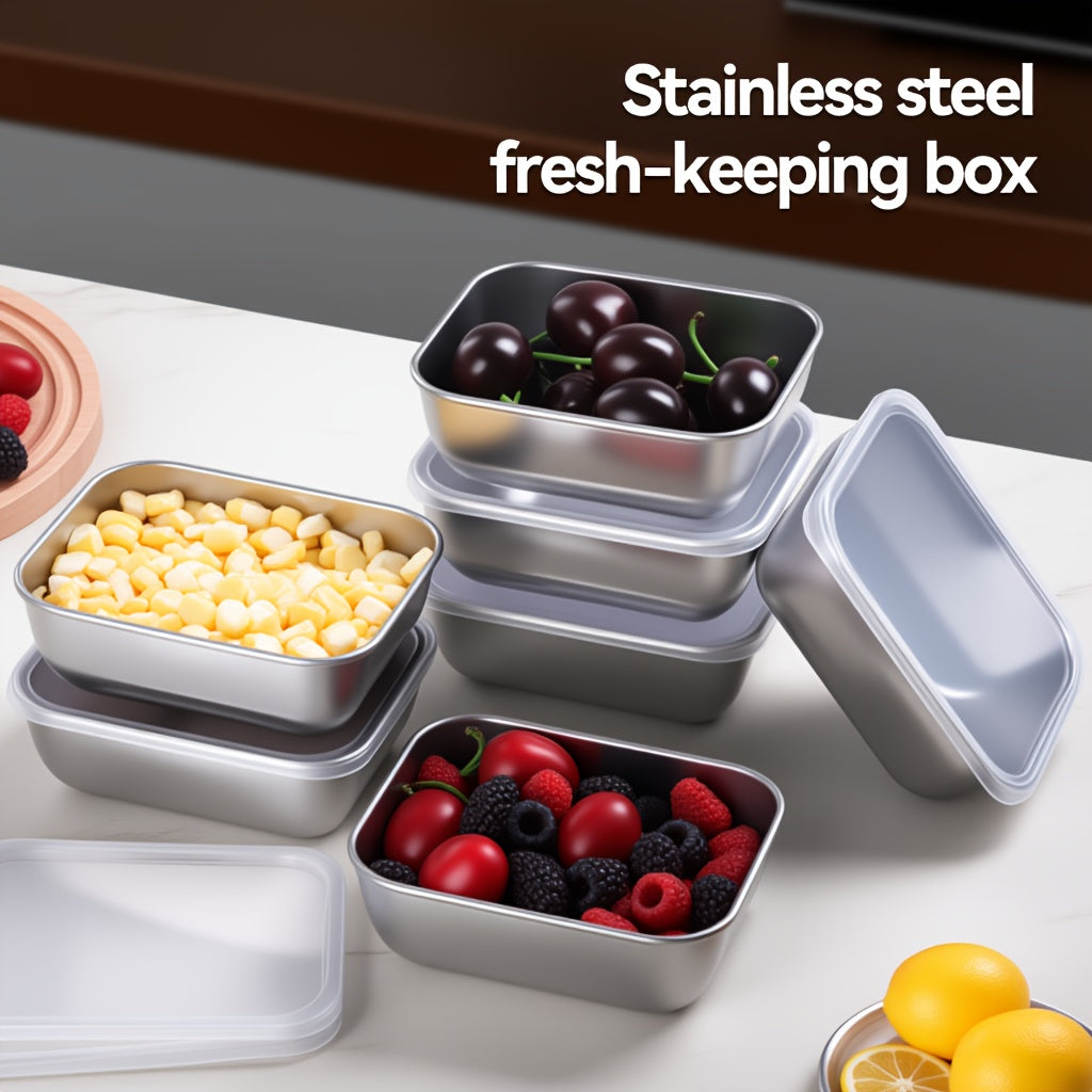Heavy-Duty Airtight Food Storage Containers – leak-resistant reusable meal prep, Food And Dish Transport Bus Tubs Stainless Steel Food Storage Container - Flip Cover, designed for American homes, daily convenience and practical gifting