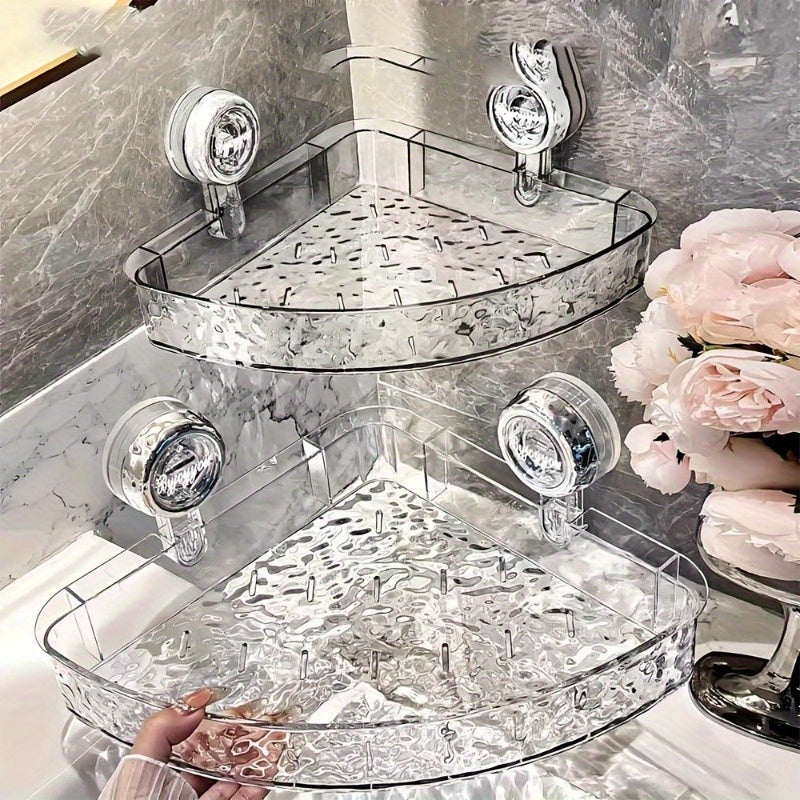 Easy-Access Refrigerator Bottle Organizer – easy-access beverage storage, Christmas Limited Edition 2-Pack Suction Cup Shelves - No Drill Wall Mount Storage for, designed for American homes, daily convenience and practical gifting