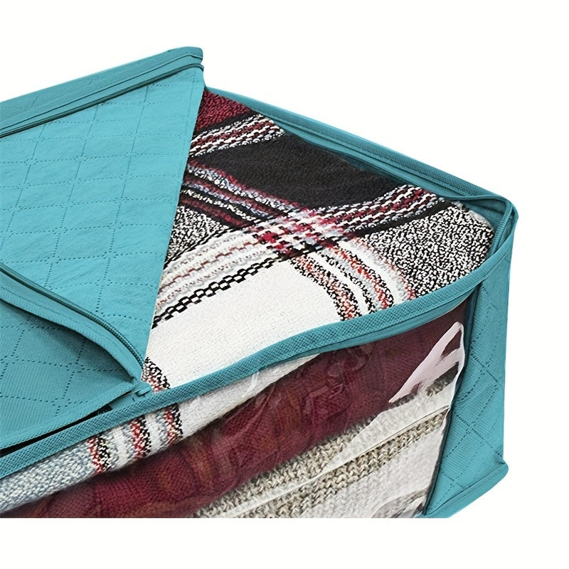 Space-Saving 3pcs Stackable Home Storage Bins – portable space-saving storage, 3pcs Set of Clothing Storage Bags Foldable Blanket Storage Bags Storage Containers for Organizing, designed for American homes, daily convenience and practical gifting
