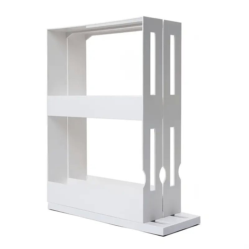 1 Double-Layer Shelf-Non-Slip Base Space-Saving Double-Layer Rotating Spice Rack -Made of Odorless Plastic, Suitable for Storing Essentials in The Kitchen And Bathroom. Spice Organizers And Storage
