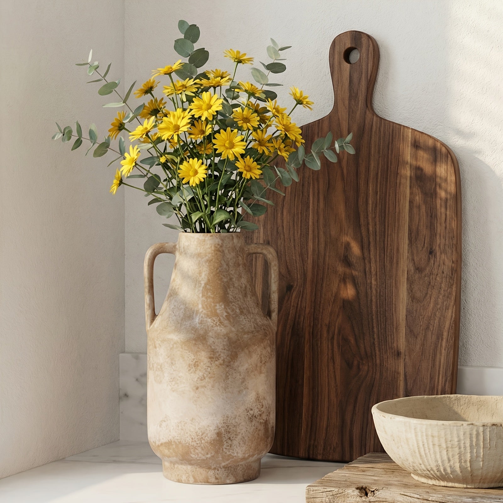 Multi-Purpose Ceramic Flower Vase – stylish tabletop accent, versatile floral display, designed for American kitchens, pantries, apartments, home organization, daily use and practical gifting