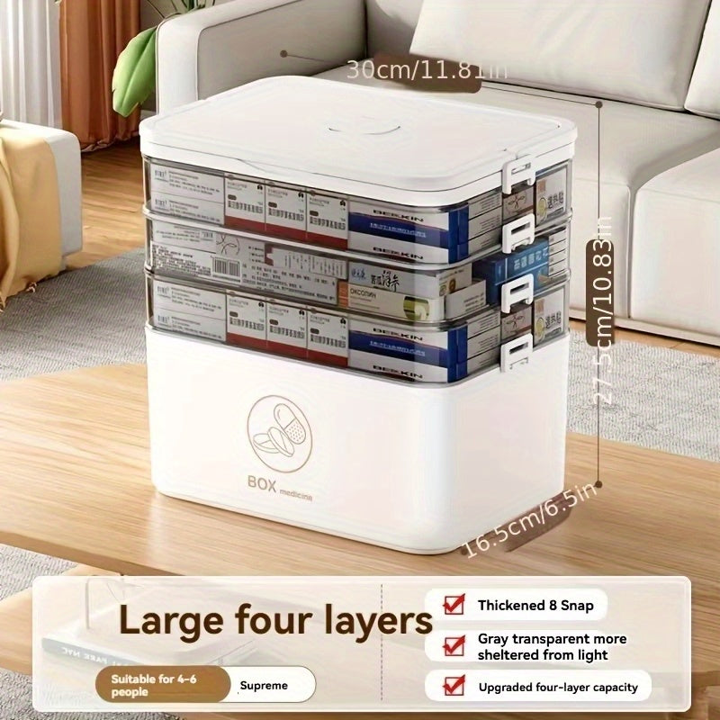 Storage Bins – Home Bathroom Travel Multi-Layer Large Capacity Medicine Storage Box Bathroom