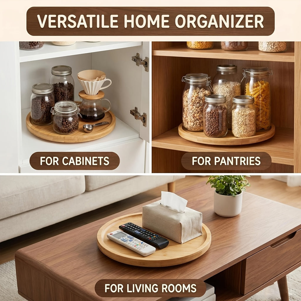 Kitchen Essential – Lazy Susan Organizer, Lazy Susan for Table Top, Lazy Susan Turntable, Lazy Susan Turntable for Cabinet, Spice Rack, Spice Organizer, Seasoning Organizer, Rotating Spice R