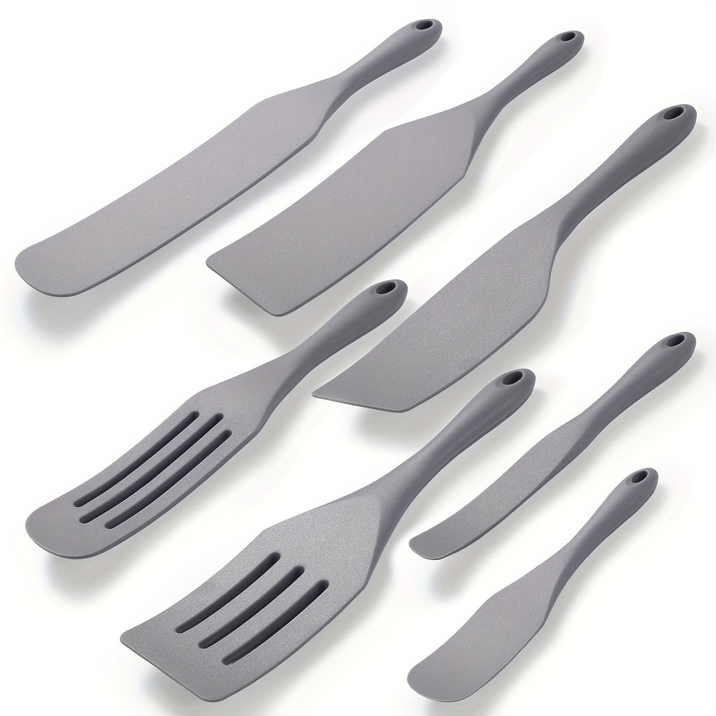 Easy-Access 7pcs Kitchen Baking Dish Set – oven-ready cooking and serving, 7pcs Silicone Spurtle Set Silicone Spatula Set Heat Resistant Cooking Utensil for Nonstick Cookware, designed for American homes, daily convenience and practical gifting