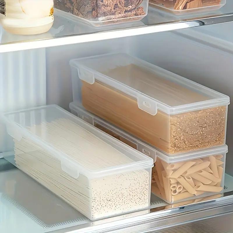 Heavy-Duty Stackable Home Storage Bins – portable space-saving storage, 3-Pack Large Capacity Transparent Plastic Storage Box With Lid-Stackable Sealed And Food Safe Kitchen, designed for American homes, daily convenience and practical gifting
