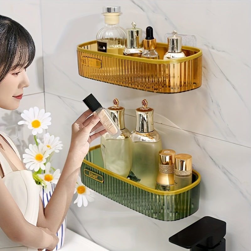 Premium 1pc Home Storage Organizer – space-saving everyday organization, 1pc of Acrylic Shelves for The Bathroom Elegantly Designed for Wall Mounting Ideal for, designed for American homes, daily convenience and practical gifting