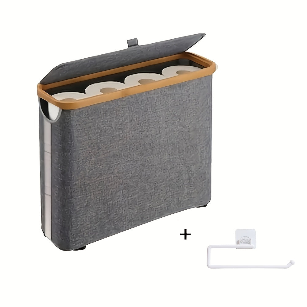 Toilet Paper Holder – Toilet Paper Basket Bamboo Toilet Paper Storage - Ultimate Bathroom Storage with