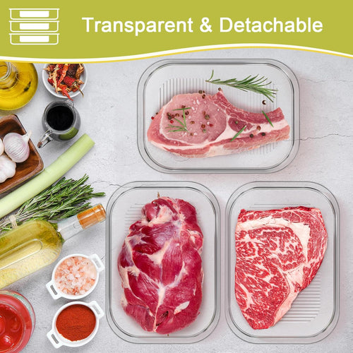 3-Layer Glass Food Storage Container Set – view 2