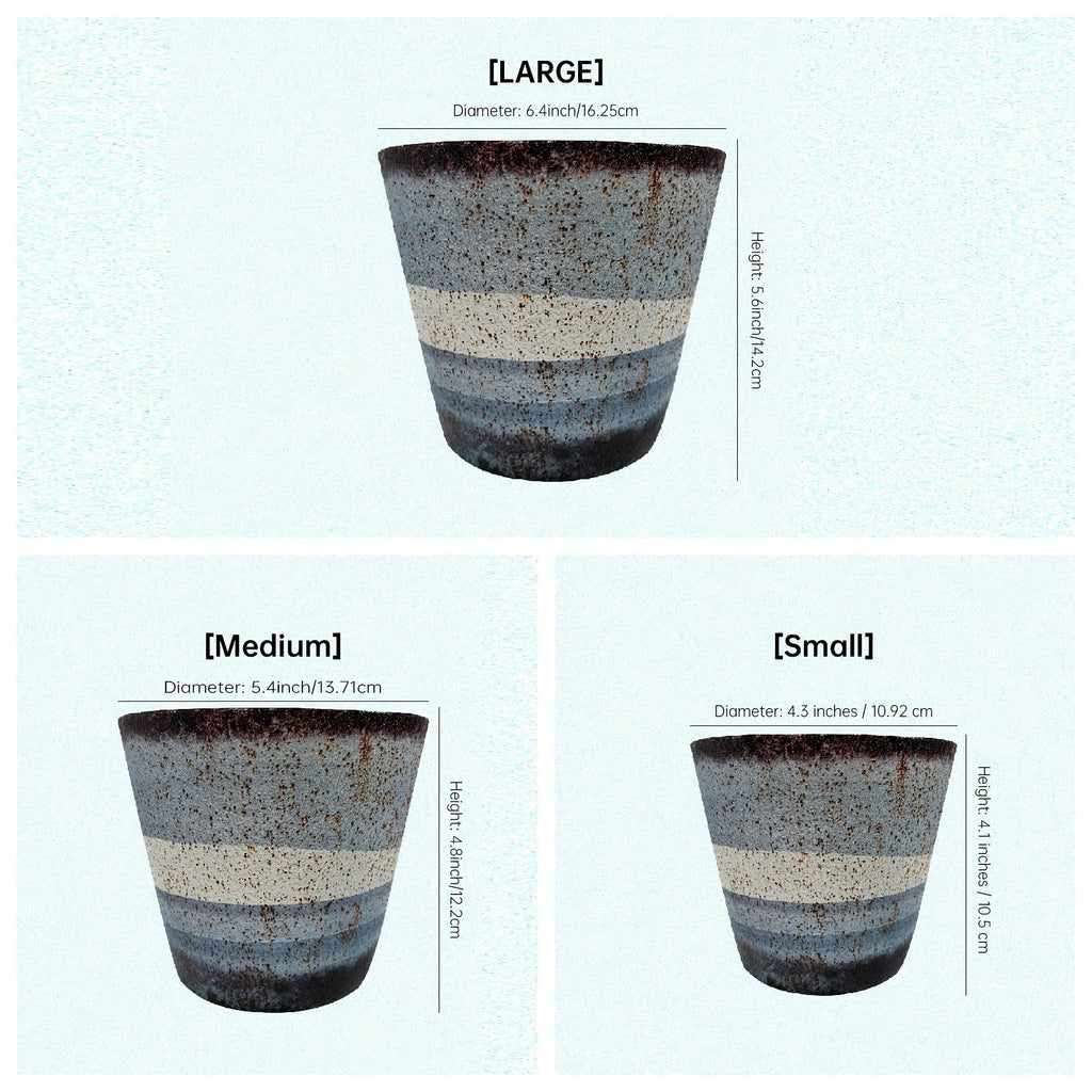 Premium 3pcs Decorative Flower Vase – tabletop floral display and modern home decor, 3pcs Set PolyStone Modern Round Planters - Lightweight Weather-Resistant Indoor Outdoor Flower Pots with, designed for American homes, daily convenience and practica