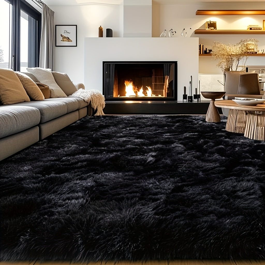 Area Rug – Large Modern Minimalist - Thick Memory Foam Padding, Soft Non-Slip Machine-Washabl