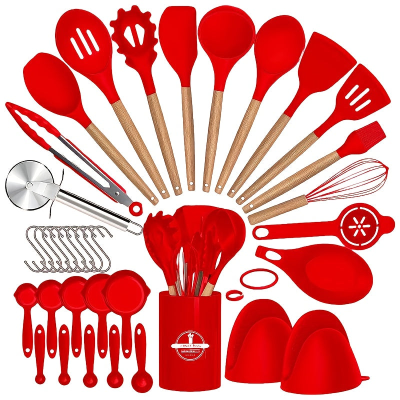 Kitchen Tools – versatile meal preparation, 37 44pcs Complete Silicone Kitchen Cooking Utensil Set