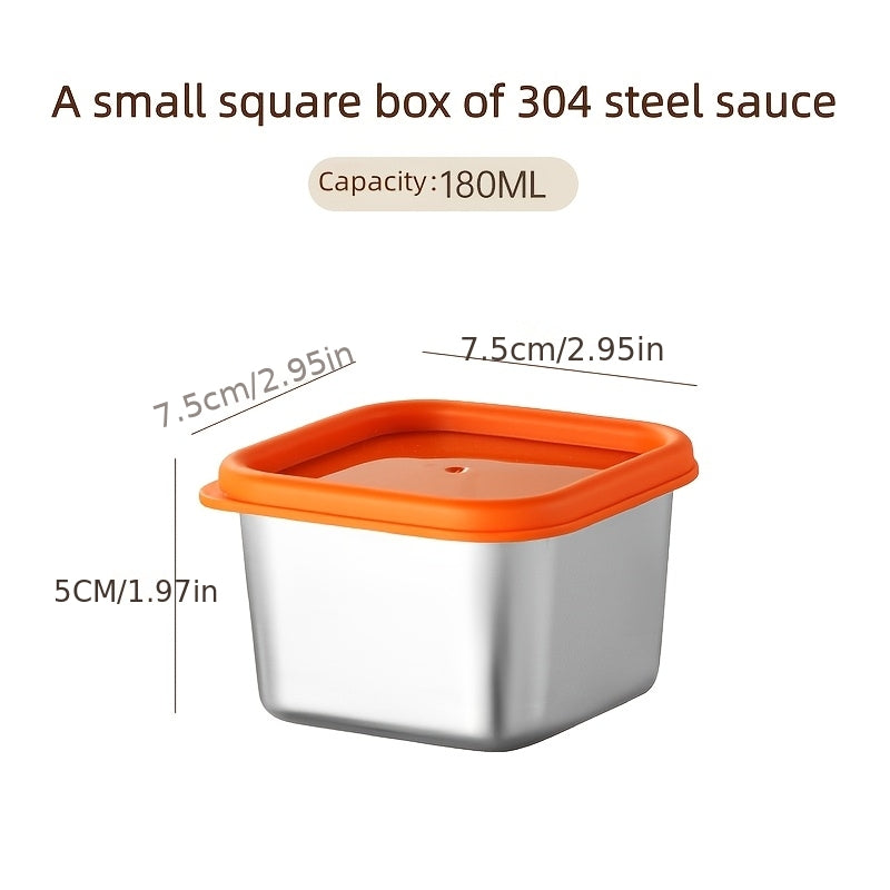 Space-Saving 6pcs Airtight Food Storage Containers – leak-resistant reusable meal prep, 6pcs with Plastic Lid Reusable Sauce Container with Locking Lid - Square Dish for, designed for American homes, daily convenience and practical gifting