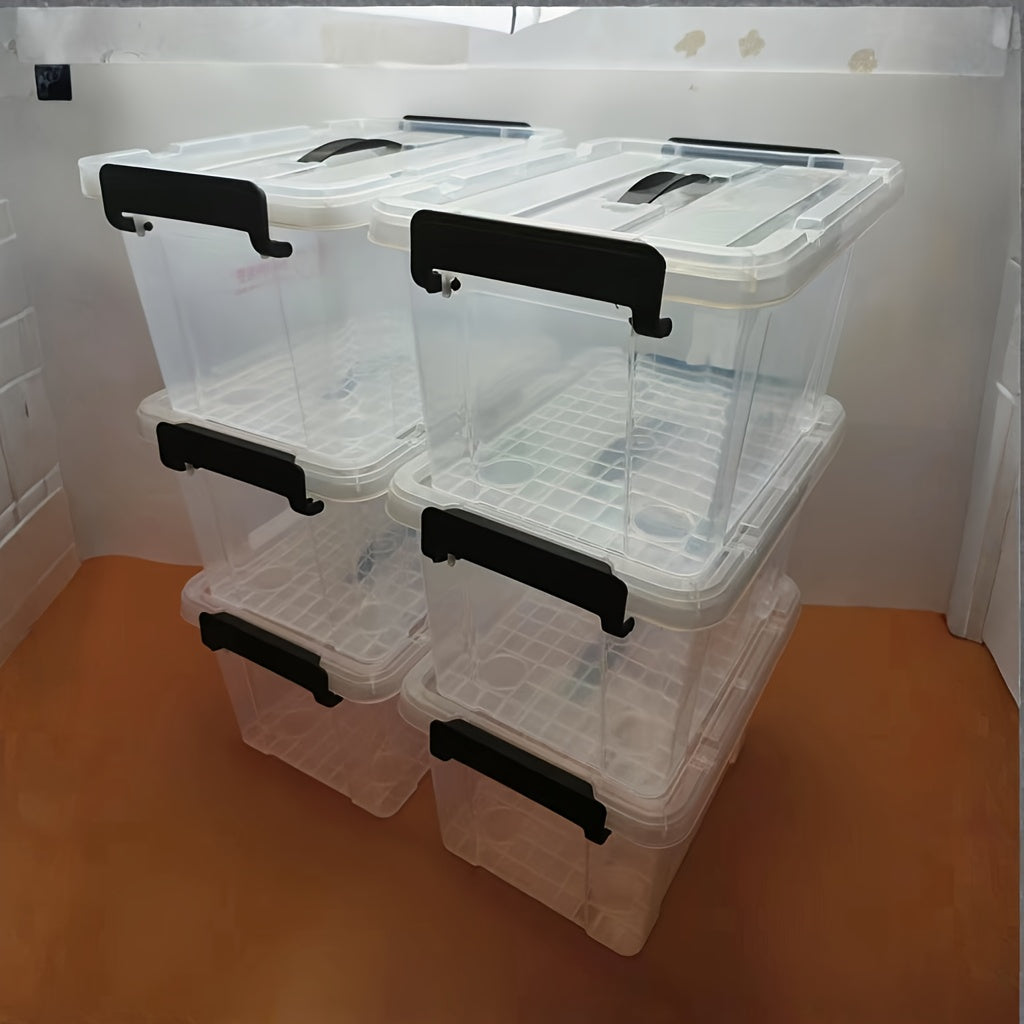 Storage Bins – Easy-Access 2/4/6pcs Stackable Home Storage Bins – portable space-saving storage,