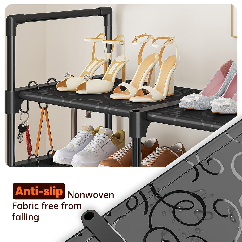 Easy-Access Adjustable Home Storage Rack – durable multi-purpose storage, Bookshelf Office- Shoe Organizer Rack Stackable Storage And Organization Shelves Freestanding Space Saver for, designed for American homes, daily convenience and practical gift