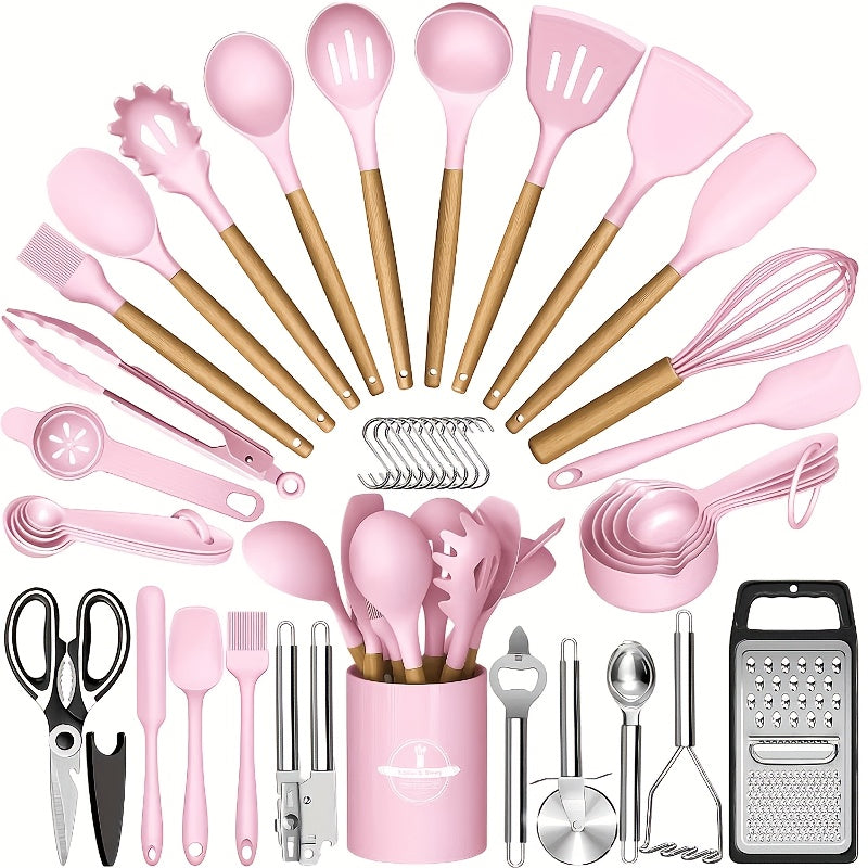 Kitchen Tools – versatile meal preparation, 37 44pcs Complete Silicone Kitchen Cooking Utensil Set
