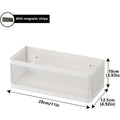 Multifunctional Magnetic Storage Basket Set - Heavy-Duty Carbon /Metal Shelf with Magnetic Base Suitable for Refrigerator, Washing Machine, Appliance-Specific Large Capacity Space-Saving Shelves, Kitchen & Laundry Room Organization (Not Shelf)