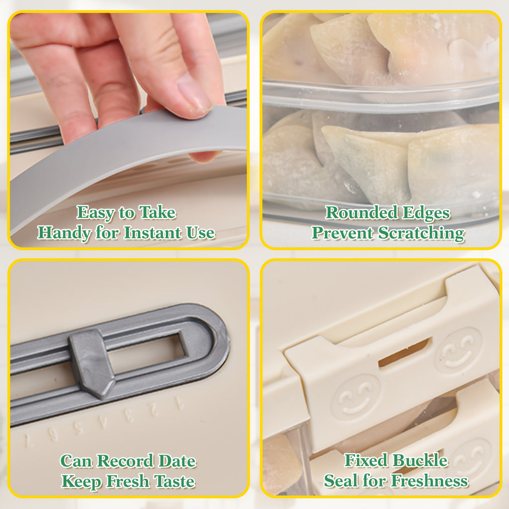 Compact Airtight Food Storage Containers – leak-resistant reusable meal prep, 4-Tier Green Beige Plastic Food Storage Container with Lids - Durable Leak-Proof Design for, designed for American homes, daily convenience and practical gifting
