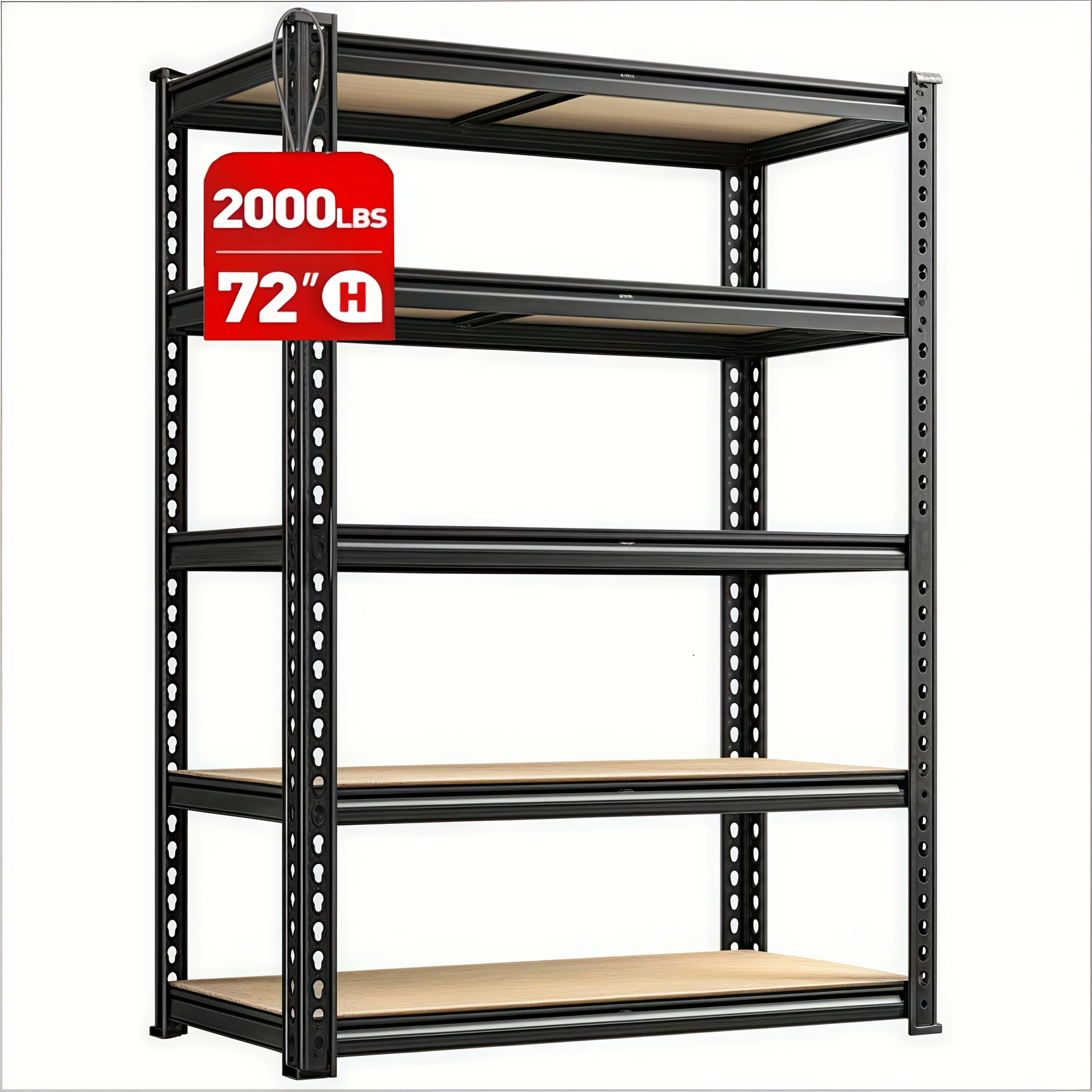 Easy-Access 5 Tier Adjustable Home Storage Rack – durable multi-purpose storage, Reibll 72 Heavy Duty Garage Shelving 5 Tier Adjustable Garage Storage Shelves 2000LBS Metal, designed for American homes, daily convenience and practical gifting